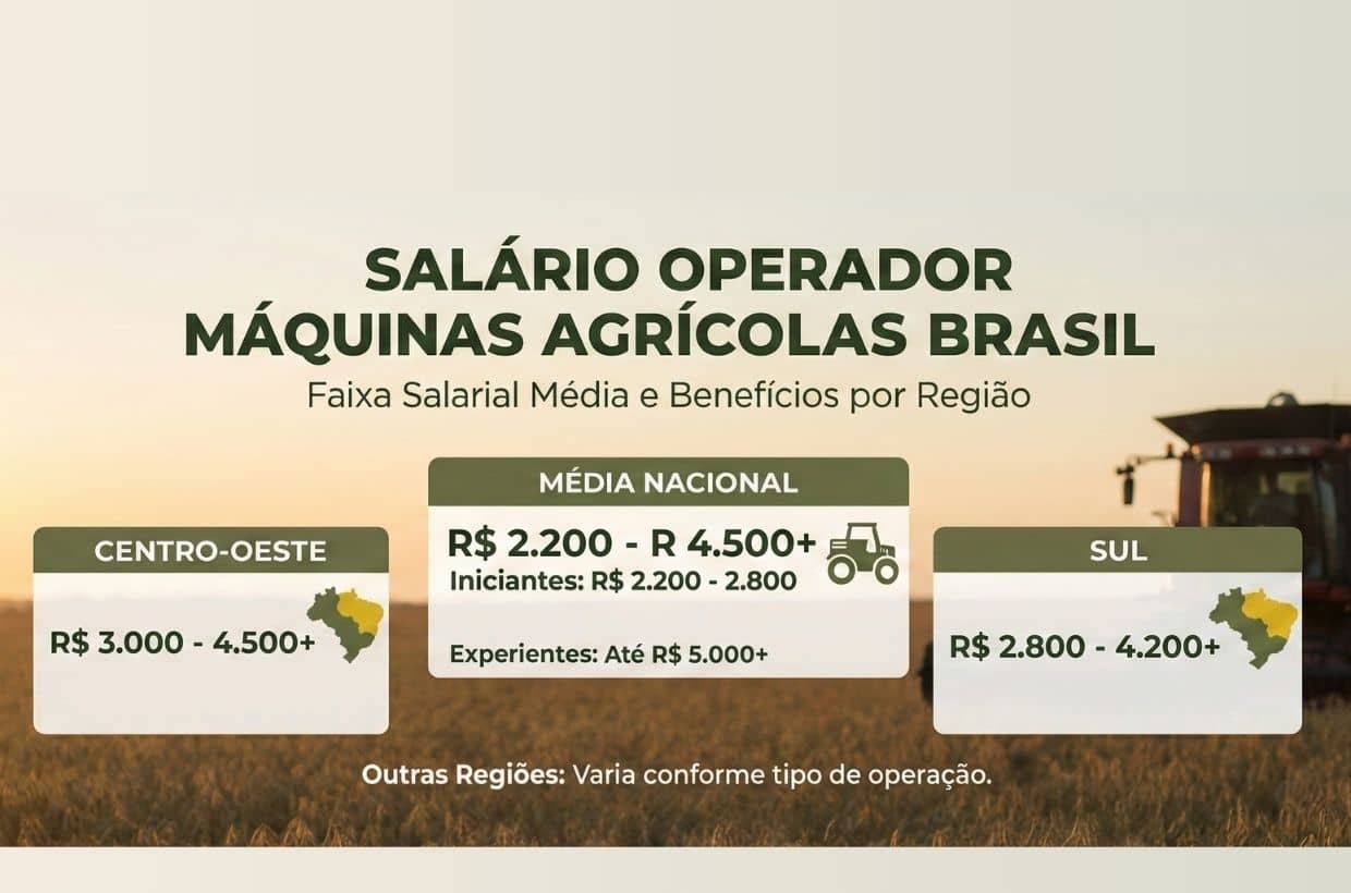 Salario de operador de máquians agricolas